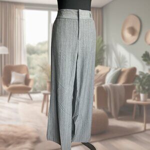 Old Navy Grey Pinstripe Dress Pants